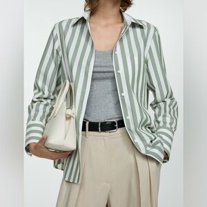 Striped Cotton Shirt Mango
